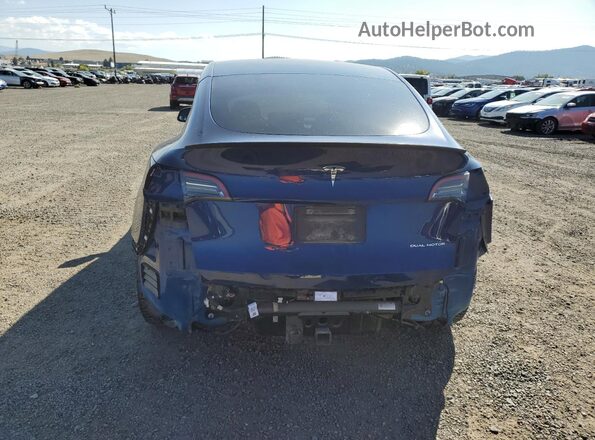 7SAYGDEE7NF369556 2022 TESLA MODEL Blue Вид ззаду