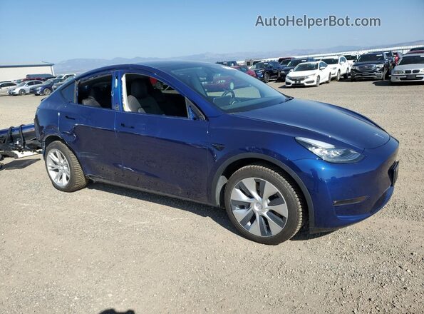 7SAYGDEE7NF369556 2022 TESLA MODEL Blue Передня права чверть