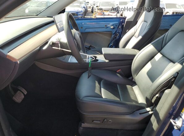 7SAYGDEE7NF369556 2022 TESLA MODEL Blue Вид салону спереду