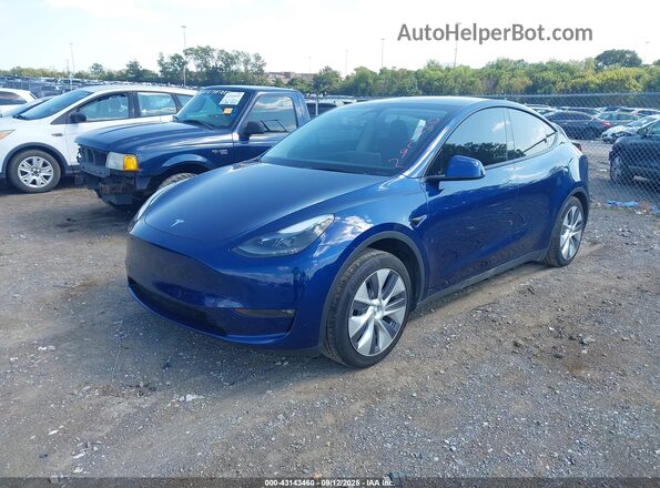 7SAYGDEEXRF044292 2024 TESLA MODEL Y Синий Передняя левая четверть