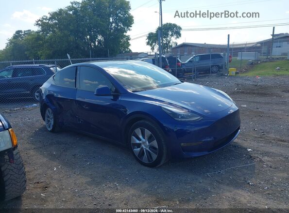 7SAYGDEEXRF044292 2024 TESLA MODEL Y Синий Вид задней части салона