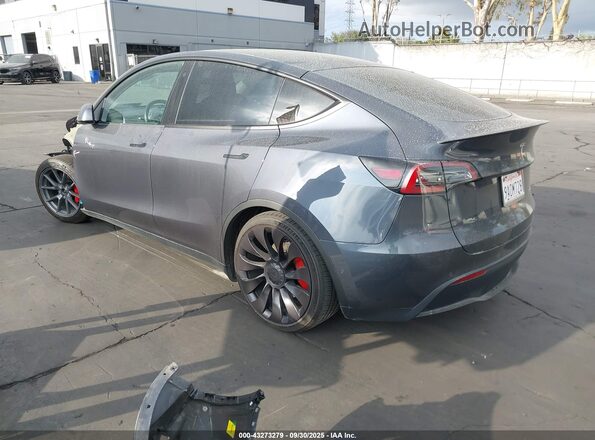 7SAYGDEF4NF403851 2022 TESLA MODEL Y Gray Tył lewy