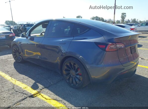 7SAYGDEF5NF544248 2022 TESLA MODEL Y Gray Trasero izquierdo