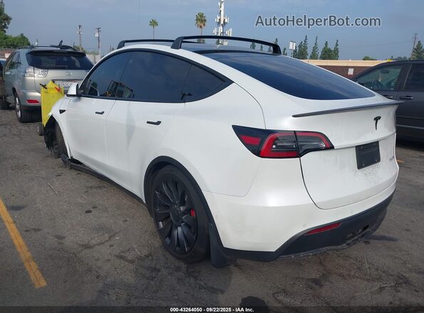 7SAYGDEF6NF538958 2022 TESLA MODEL Y White Задня ліва чверть