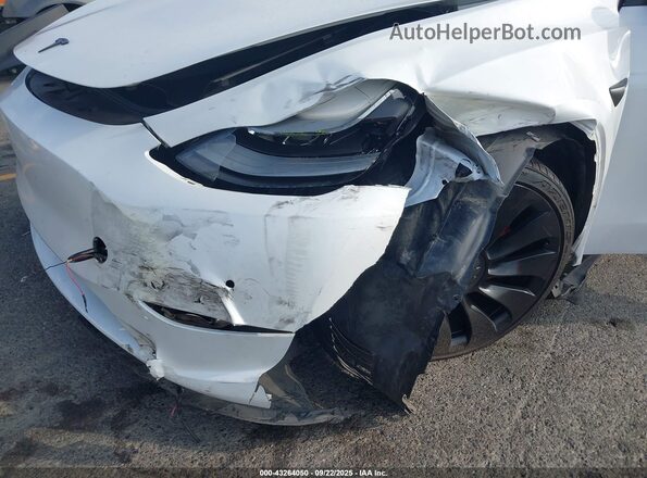 7SAYGDEF6NF538958 2022 TESLA MODEL Y White Вид спереду