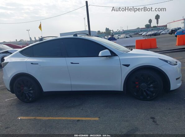 7SAYGDEF6NF538958 2022 TESLA MODEL Y White Вид щитка приладів