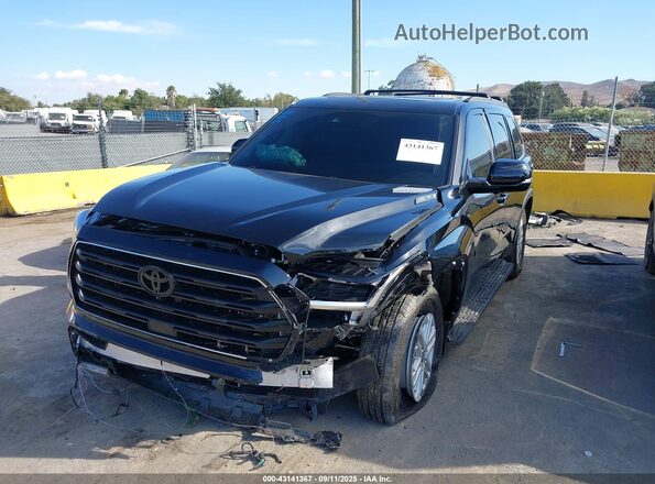 7SVAAABA0SX062429 2025 TOYOTA SEQUOIA Black Դիմացի տեսք