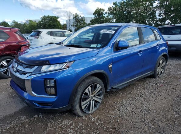 JA4AR3AU6LU014067 2020 MITSUBISHI OUTLANDER Blue Задня ліва чверть