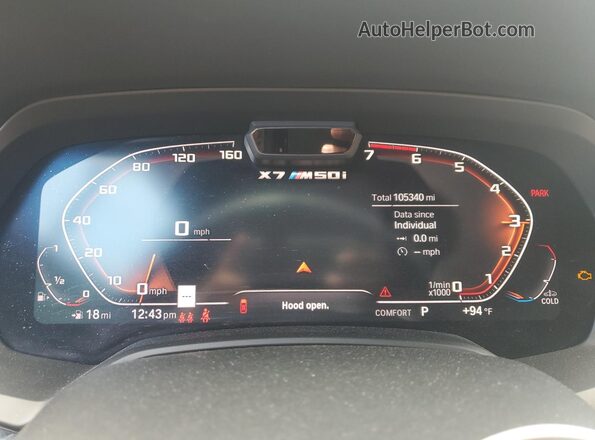 5UXCX6C03L9B51715 2020 BMW X7 Синий Вид задних сидений