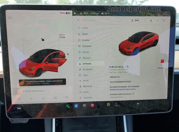 5YJ3E1EB0JF070521 2018 TESLA MODEL Black 