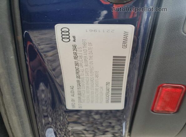 WAUC4CF5XJA011750 2018 AUDI S5 Blue 