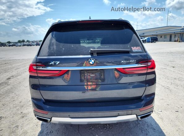 5UXCW2C06L9D08519 2020 BMW X7 Blue Widok wnętrza z przodu