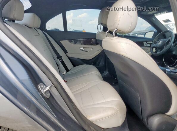 55SWF4JB2JU257338 2018 MERCEDES-BENZ C Gray Вид задньої частини салону