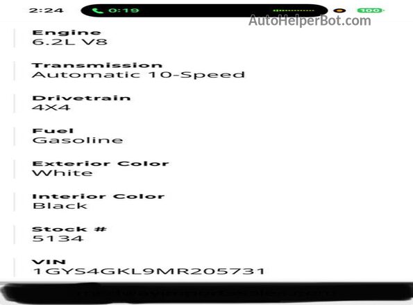 1GYS4GKL9MR205731 2021 CADILLAC ESCALADE White 