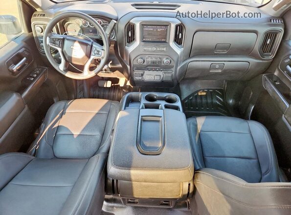 1GC1YLE72NF233158 2022 CHEVROLET SILVERADO White ხელსაწყოთა პანელის ხედი