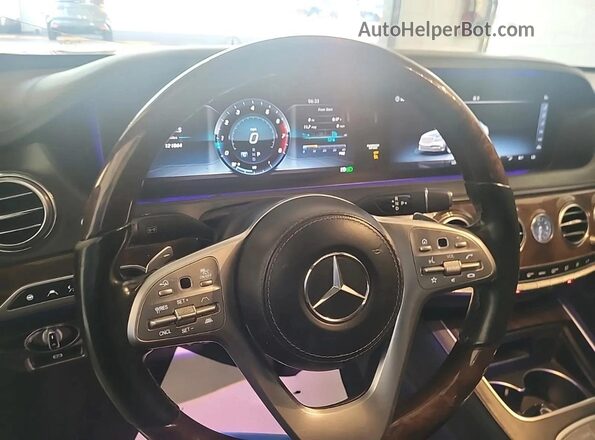 WDDUG8GB3JA399510 2018 MERCEDES-BENZ S-CLASS Черный Панорамный вид салона 360°