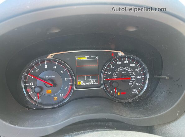 JF1VA1A64L9821555 2020 SUBARU WRX Blue Вид панелі приладів