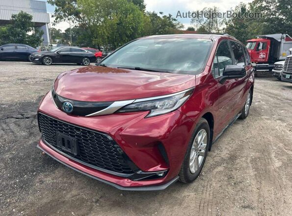 5TDXSKFC5NS055750 2022 TOYOTA SIENNA Red 