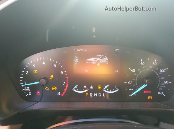 1FMCU0G67LUA14336 2020 FORD ESCAPE Beige Widok tylnych siedzeń