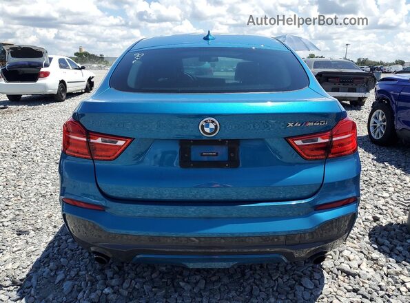 5UXXW7C58J0W64561 2018 BMW X4 Blue წინა სალონის ხედი