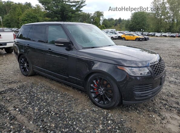 SALGR2RV9JA510740 2018 LAND ROVER RANGE ROVER Black Widok z przodu