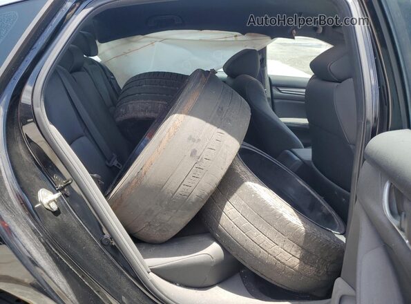 1HGCV1F33KA010090 2019 HONDA ACCORD Black Вид задньої частини салону