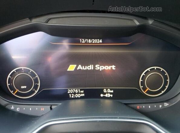 WUAASAFV8N1900592 2022 AUDI TT Red Widok zestawu wskaźników