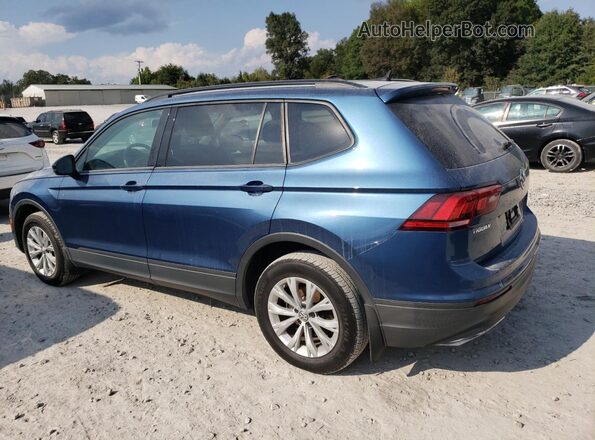 3VV1B7AX3LM100843 2020 VOLKSWAGEN TIGUAN Blue Задня права чверть