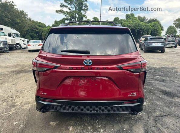 5TDXSKFC5NS055750 2022 TOYOTA SIENNA Red 