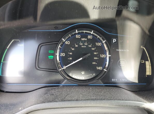 KMHC65LC8HU040079 2017 HYUNDAI IONIQ Silver 