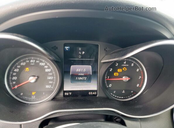 55SWF4JB2JU257338 2018 MERCEDES-BENZ C Gray Вид задніх сидінь