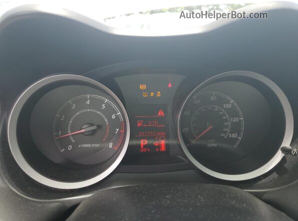 JA32U2FU4HU013484 2017 MITSUBISHI LANCER Silver Widok zestawu wskaźników