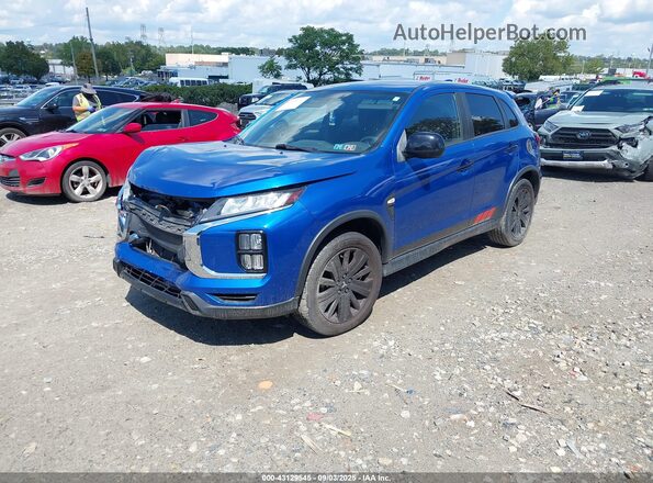 JA4AP3AU7LU023057 2020 MITSUBISHI OUTLANDER SPORT Blue Przód lewy