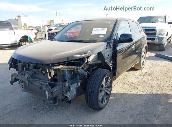 JA4APUAU2MU009168 2021 MITSUBISHI OUTLANDER SPORT Black Передня ліва чверть
