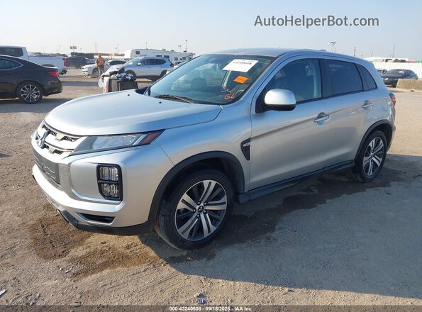 JA4APUAU2MU035382 2021 MITSUBISHI OUTLANDER SPORT Silver Vista tres cuartos delantera izquierda
