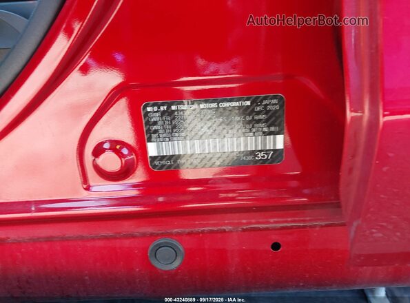 JA4APVAU5MU013043 2021 MITSUBISHI OUTLANDER SPORT Red Вид підкапотного простору