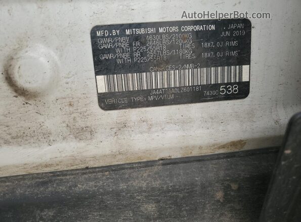 JA4AT3AA0LZ601181 2020 MITSUBISHI ECLIPSE White 