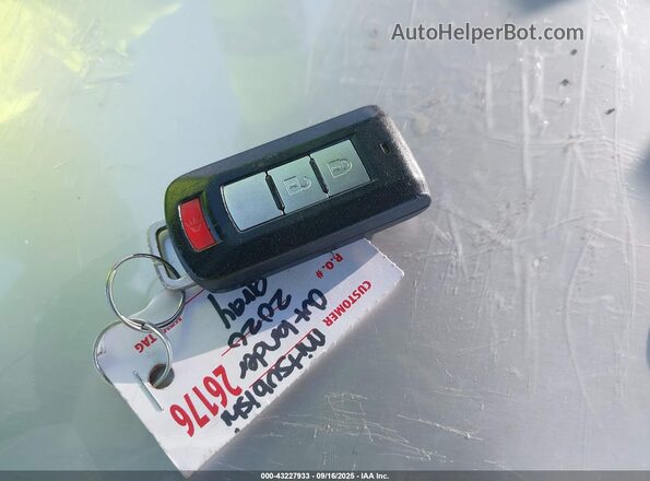 JA4AZ3A36LZ044504 2020 MITSUBISHI OUTLANDER Gray წინა პანელის ხედი