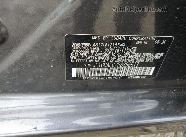 JF1GUAFC2R8856513 2024 SUBARU IMPREZA Gray 
