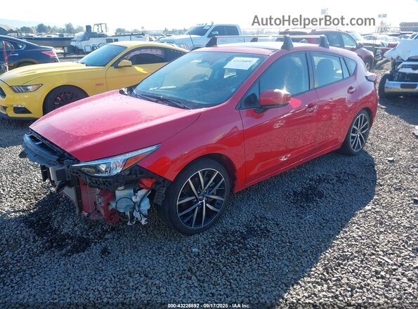 JF1GUAFC5R8243902 2024 SUBARU IMPREZA Red Vista tres cuartos delantera izquierda