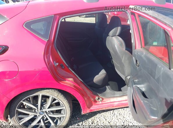 JF1GUAFC5R8243902 2024 SUBARU IMPREZA Red Vista de la etiqueta del VIN