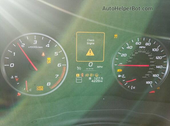 JF1VBAF60P9803078 2023 SUBARU WRX Черный Вид щитка приборов