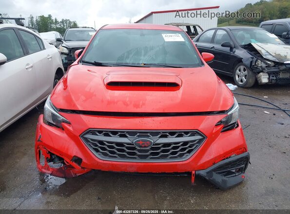 JF1VBAF66N9025995 2022 SUBARU WRX Red Widok z przodu