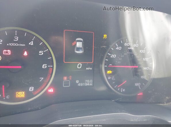 JF1VBAF66N9025995 2022 SUBARU WRX Red Widok tylnych siedzeń