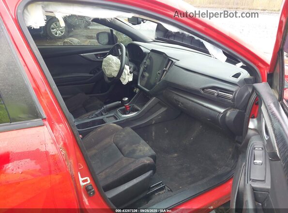 JF1VBAF66N9025995 2022 SUBARU WRX Red Widok wnętrza z przodu