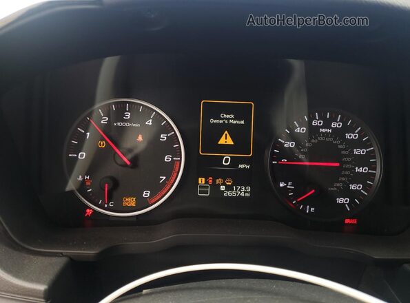 JF1VBAF67P9817432 2023 SUBARU WRX Blue Սարքավորումների վահանակի տեսք