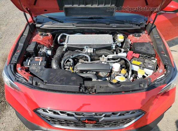 JF1VBAF69N9031175 2022 SUBARU WRX Red უკანა სალონის ხედი