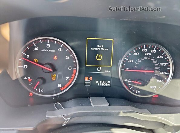 JF1VBAH65R9805313 2024 SUBARU WRX Синий Вид щитка приборов