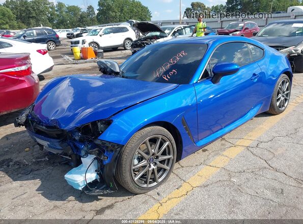 JF1ZDBB16S9702664 2025 SUBARU BRZ Blue Առջևի ձախ երեք քառորդ տեսարան