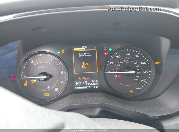 JF2GTABC6M8214664 2021 SUBARU CROSSTREK White Widok tylnych siedzeń